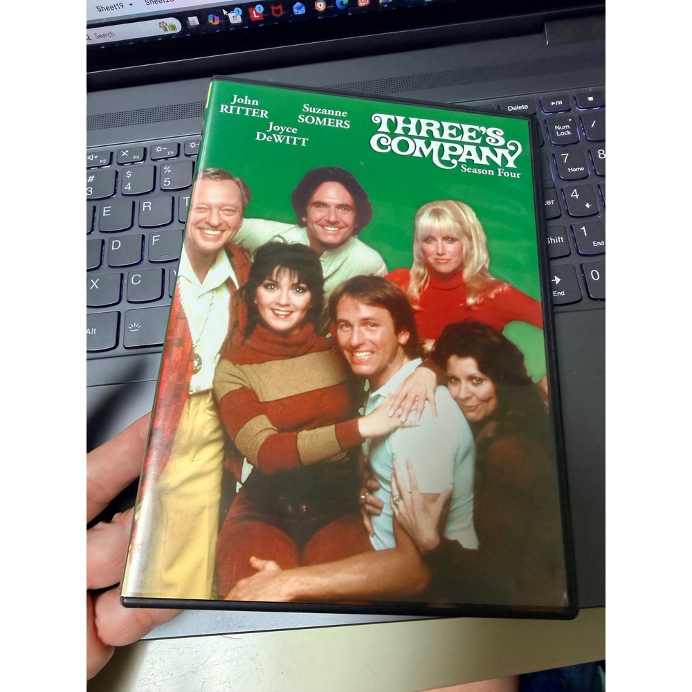 Three's Company Season Four 4-Disc DVD Set John Ritter Suzanne Somers 1979-1980
